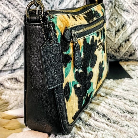 NWOT - COACH NOLITA 24 IN LEAF PRINT HAIRCALF & LEATHER (58412E) - Picture 3 of 9